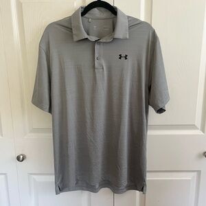 Under Armour Gray Polo Large